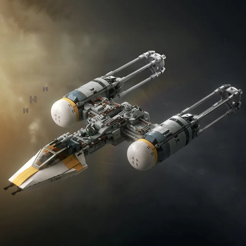 

Набор строительных блоков Interstellar серии Y-Wing Fighter, совместимый с моделями истребителей, кирпичные игрушки, детский подарок на день рождения