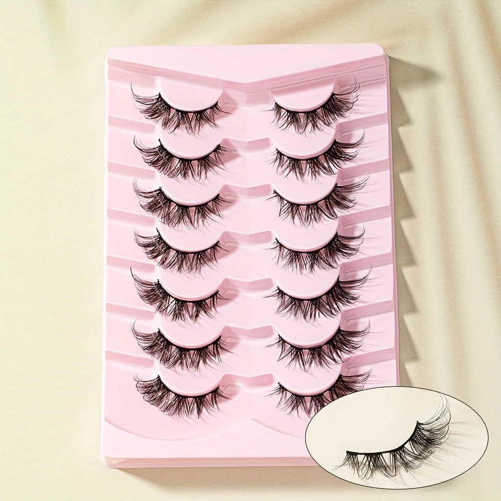 SEXYSHEEP 7 paia ciglia finte stile trucco estensione ciglia naturali trucco cosplay ciglia manga ciglia finte