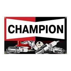 Q 90x150cm Champion Spark Plugs Flag Car Moto Racing Banner Decoration -Ft Flags Decor,flag Decoration Banner Flag Banner B