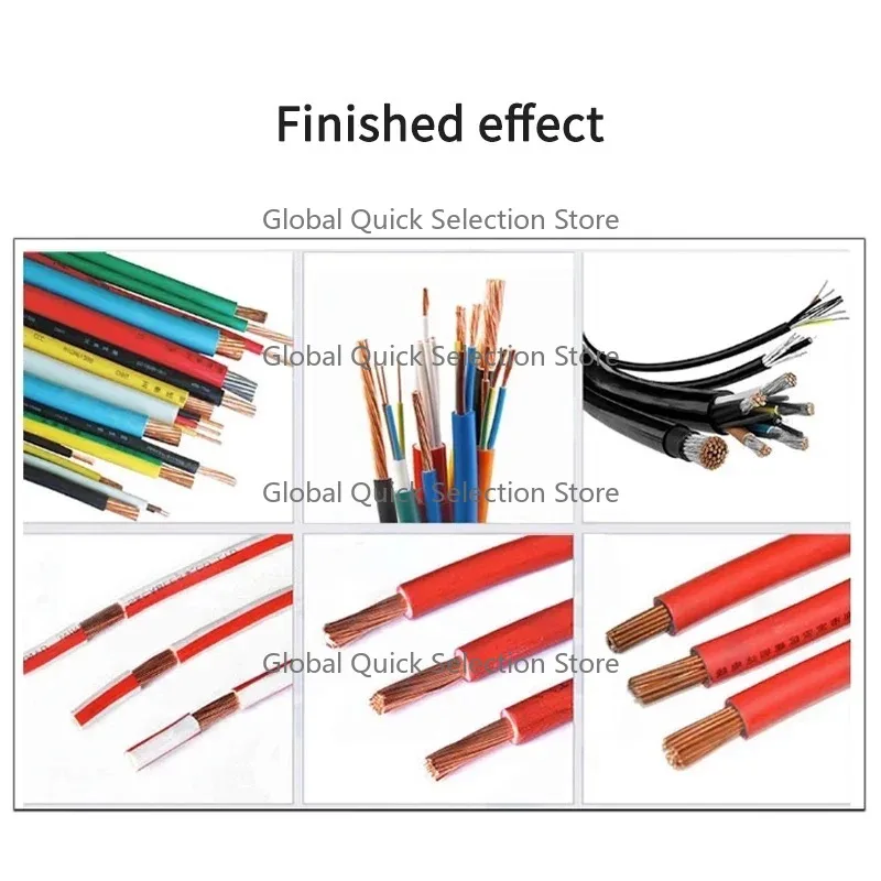 DY-1235 Fully Automatic Computer Cable Stripping Machine Multi-Core Sheathed Composite Wire Peeling Cutting Machine De-vice 16MM