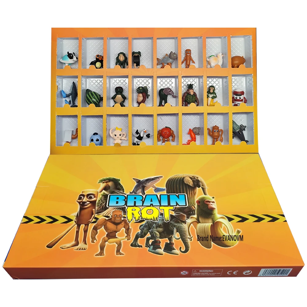 

2025New Italian Brainrot Tung Sahur Figure Toy Tralalero Tralala Figures Whole Set Suitable for Giving Game Fans Birthday Gifts