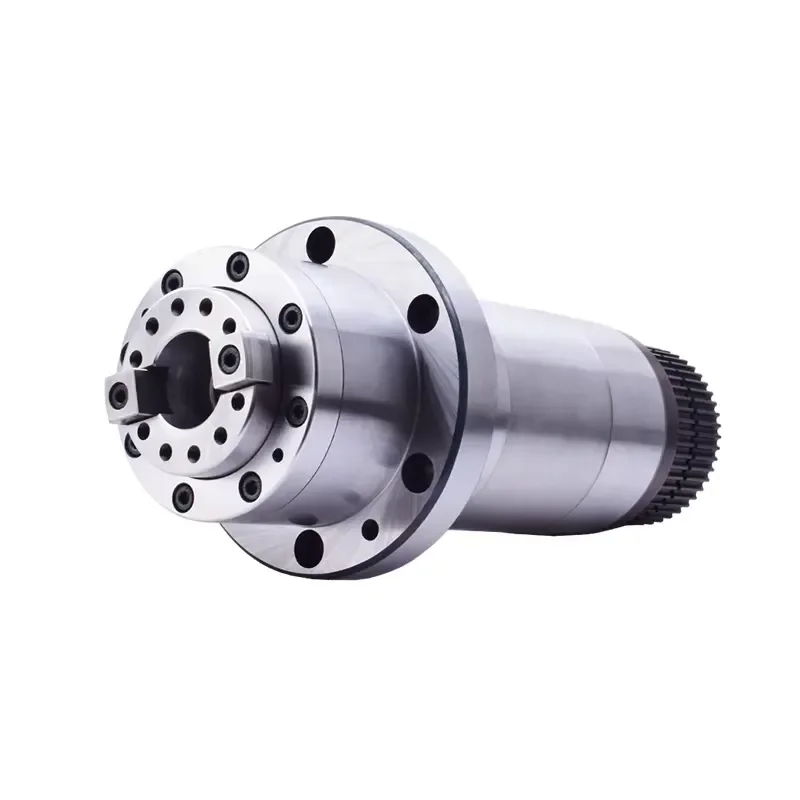 6000rpm 90mm Self-cooling Belt and Pulley Spindle Shaft Turning Steel Drilling Belt Drive Cnc BT30 Atc Spindle Milling