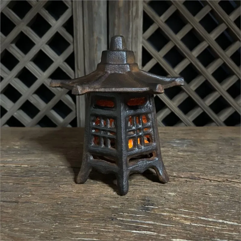 Creative Retro Iron Candlestick/Oil Lamp Hanging Home Desktop Decorative Ornament Candle Holder Chinese Incense Burner 1PCSLF207