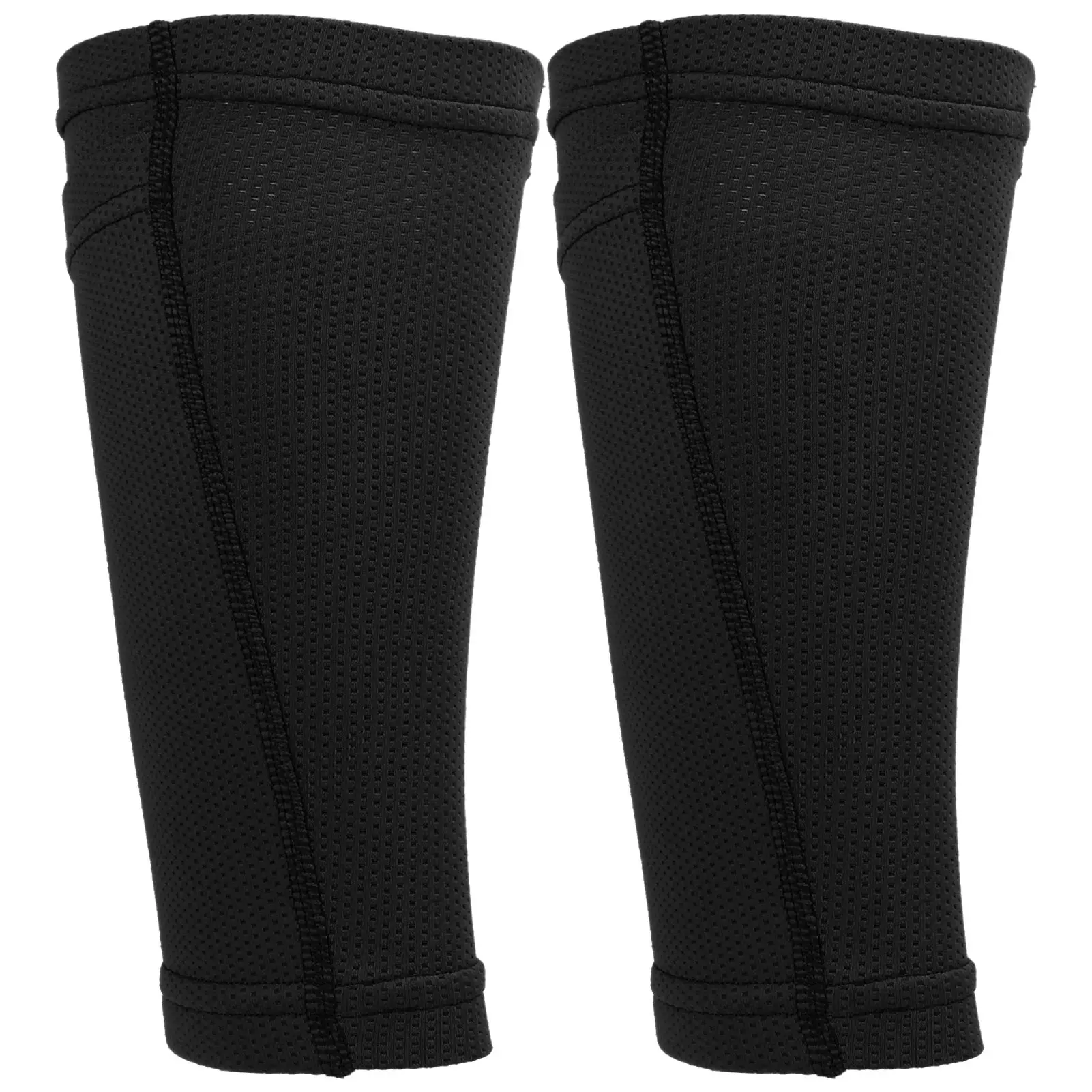1 Pair Soccer Shin Guard Socks Double Layer Shin Pad Sleeves for Football Training  BlackYouth / M