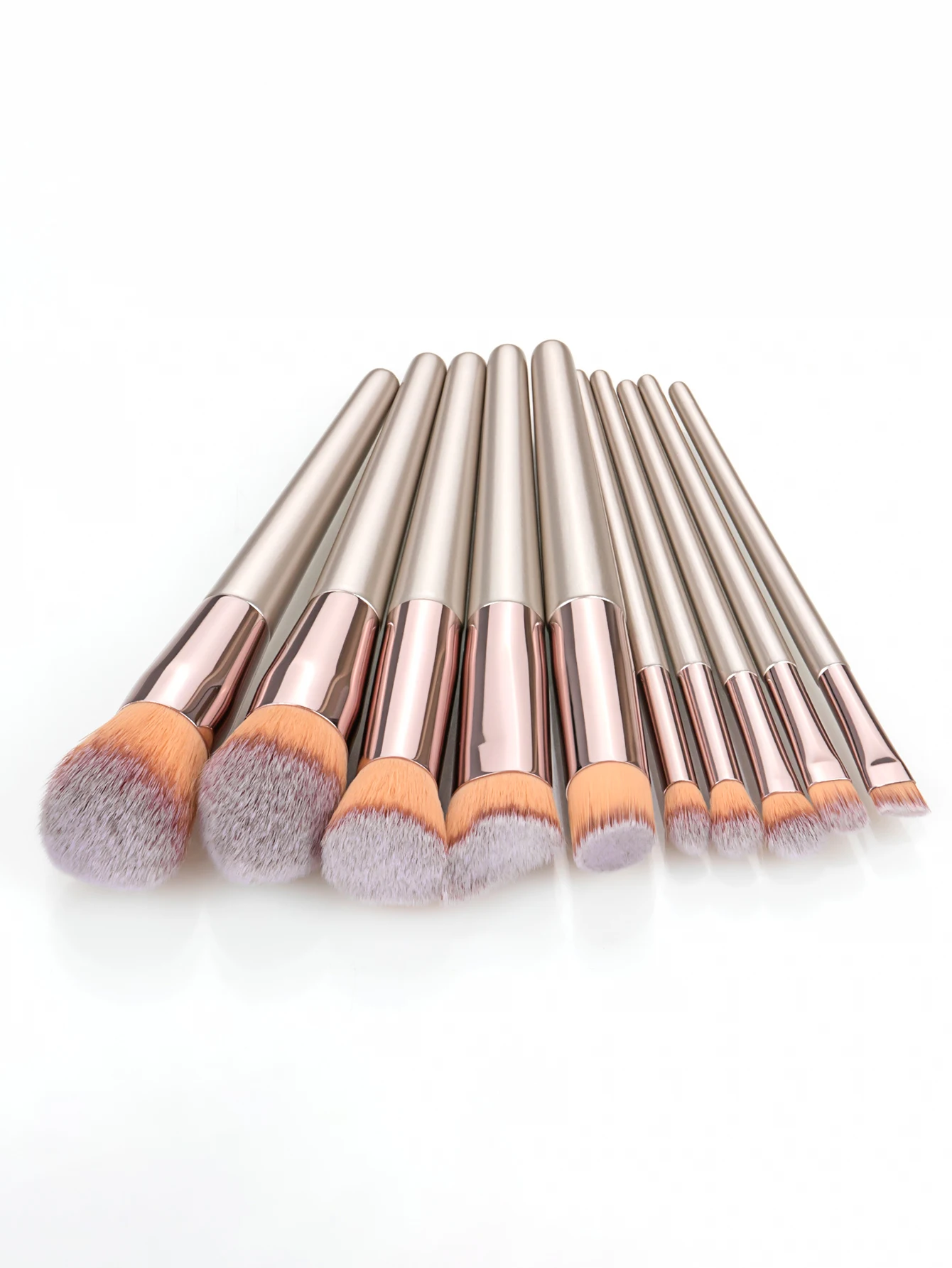 10pcs/set  Professional Makeup Brushes for Cosmetic Foundation Powder Concealer Blush Brush Blending Soft Bristles Beauty Tools