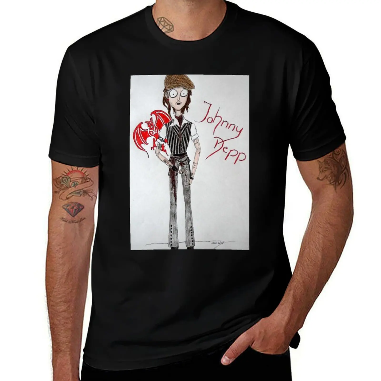 

Johnny Depp T-Shirt Construction Work Tee Shirt