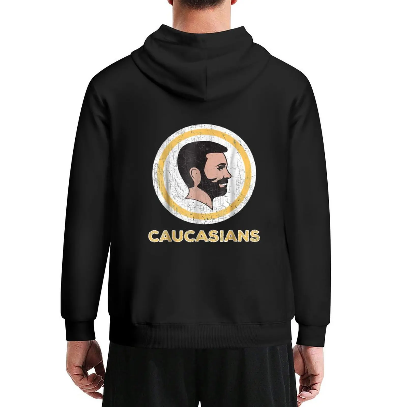 

Caucasian Caucasians Pride Vintage Funny Hoodie japanese style men's clothing fashion men graphic t shirts men hoodie oversize