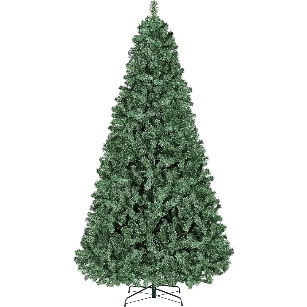 

Premium Spruce Hinged Artificial Full Christmas Tree with 2028 Branch Tips Holiday Xmas Tree with Metal Hinges and Foldable