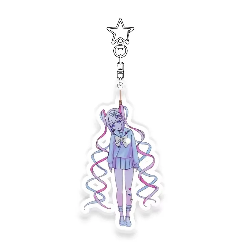 Needy Girl Overdose Acrylic Keychain Decorate Accessories Exquisite Student Anime Cartoon Bag Birthday Gift