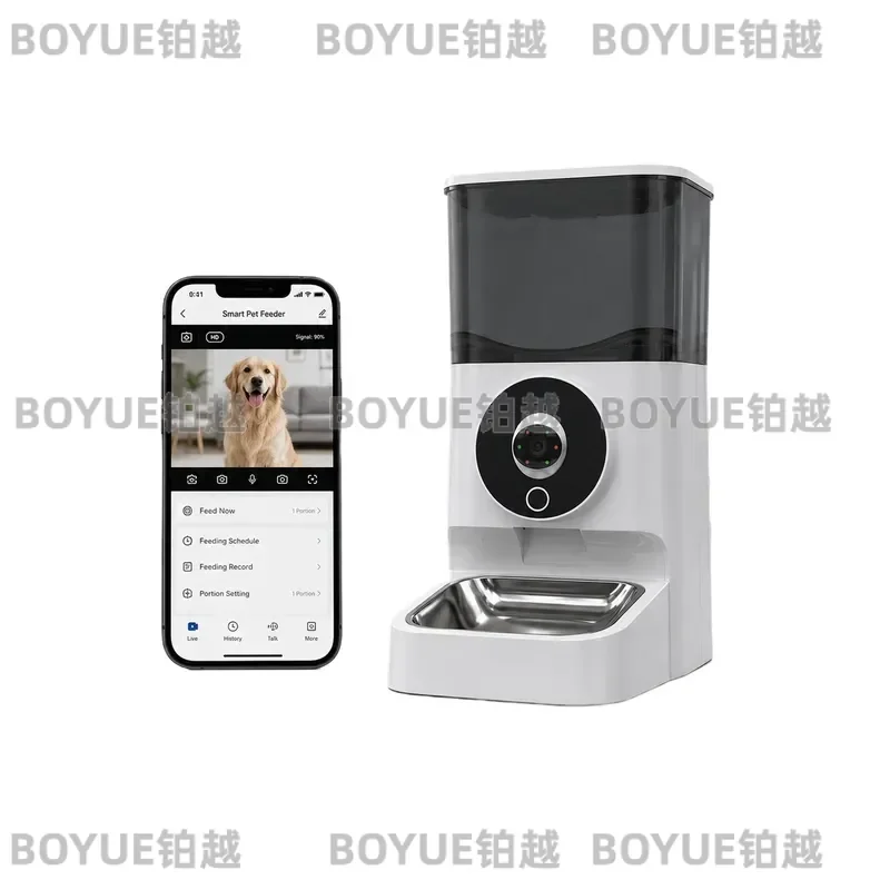 for 4L Automatic Pet Feeder WiFi Remote Control with Camera Timed Quantitative ABS Batch Charging Wholesale Ex-factory Price