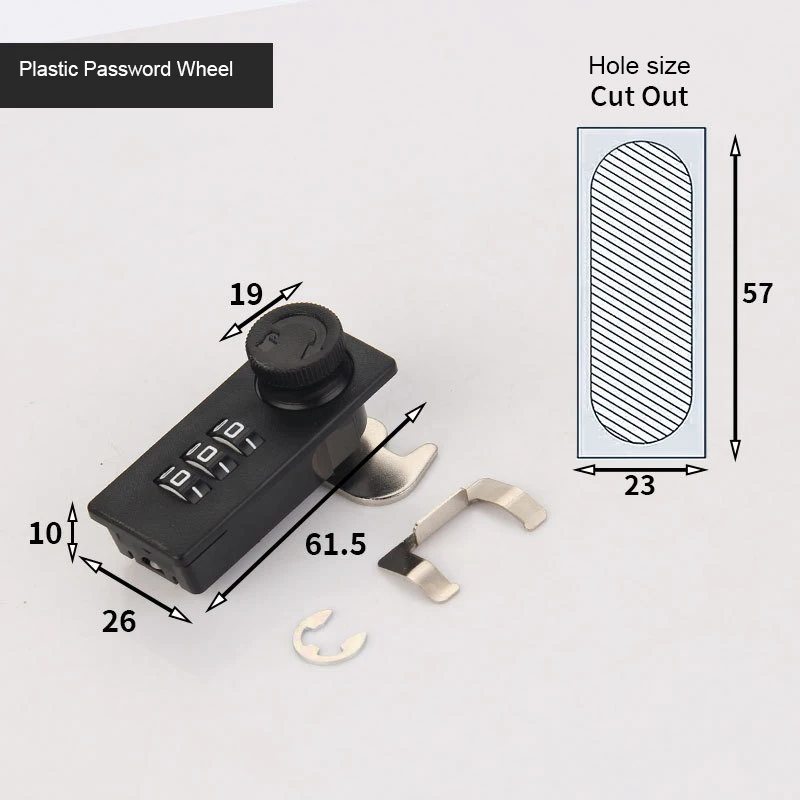 Cerradura de combinación de dígitos de reemplazo, candado de contraseña de Metal para hucha, libro, cajón de seguridad, caja de efectivo, gabinete de archivos, pistola, accesorios seguros