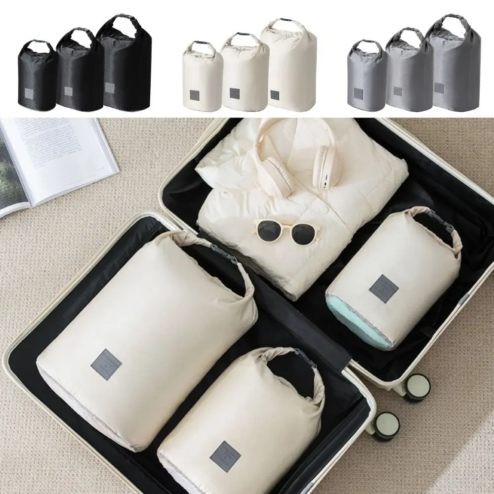 

Simple Roll Up Dustproof Bag Waterproof Hand-held Yoga Bag Large Capacity Down Jacket Storage Bag Girl