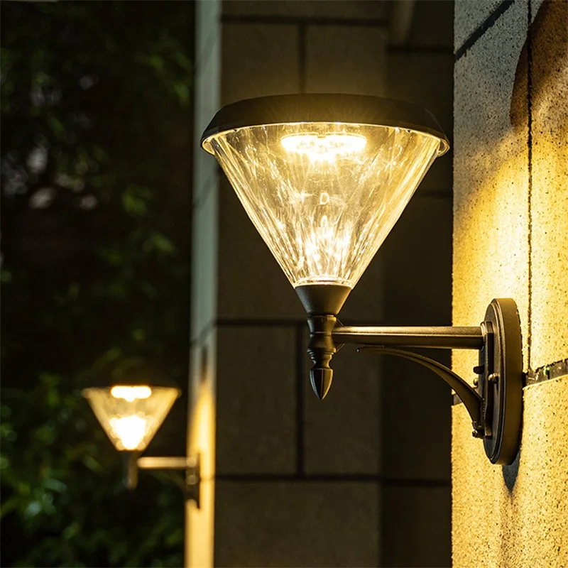 RONIN Outdoor Solar Wall Light LED Waterproof Modern Creative Sconces Lamp for Home Porch Decoration