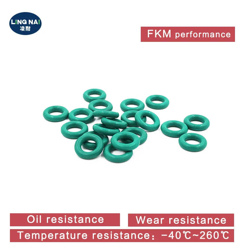 10 قطعة/الوحدة المطاط حلقة الأخضر FKM يا خاتم الختم CS1mm سمك OD3/4/5/6/7/7.5/8/9/10/11/12/13 مللي متر المطاط O-خواتم طوقا خواتم غسالة.- #5