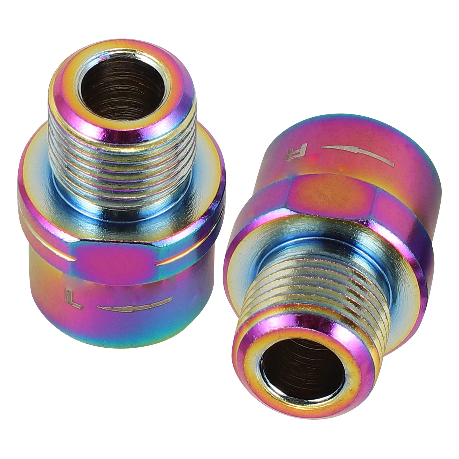 

2pcs Bike Extender Aluminium Alloy Sturdy Pedal Adapter Wear-Resistant Pedal Part Portable Bicycle Foot Extending Axle For