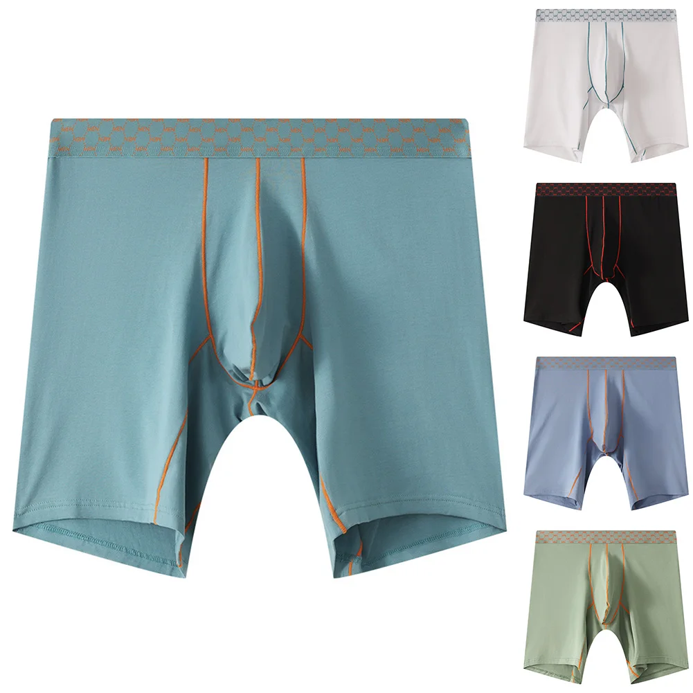 سراويل داخلية قطنية للرجال على شكل حرف U، سراويل داخلية قصيرة رياضية منخفضة الخصر