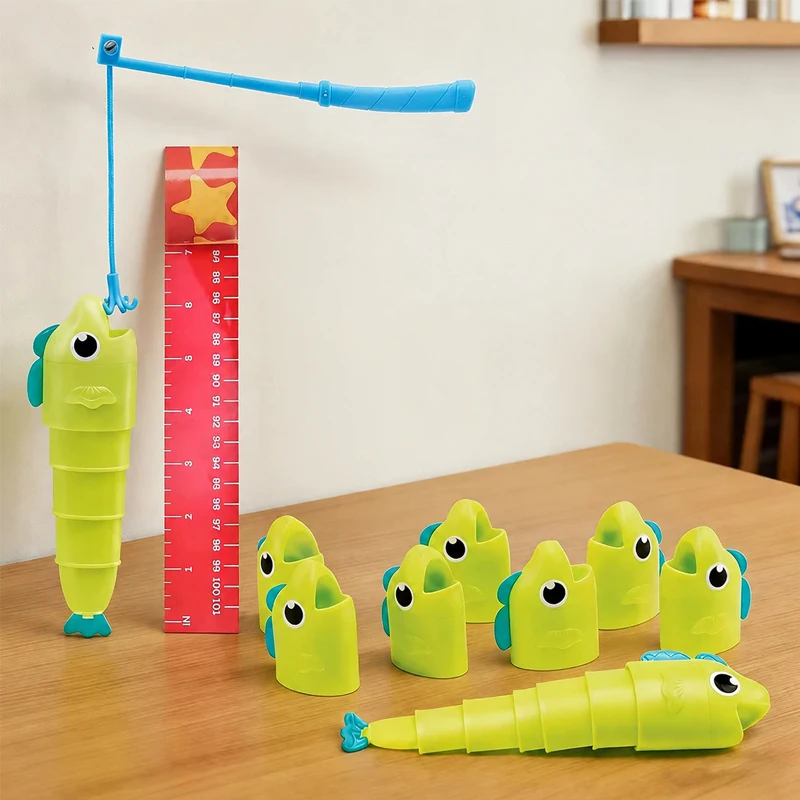 KNYYSECQ Fishing Telescopic Fish Toy Set Desktop Battle Game Parent Child Puzzle Early Education Children's Toys view 3