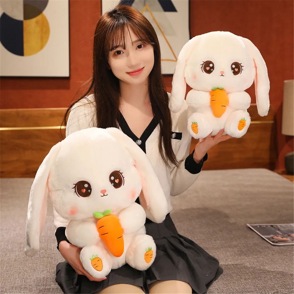 30cm Kawaii Bunny Dolls Lovely Long Ear Rabbit Plush Toys Stuffed Soft Animal Pillow Girls Kids Birthday Xmas Gifts