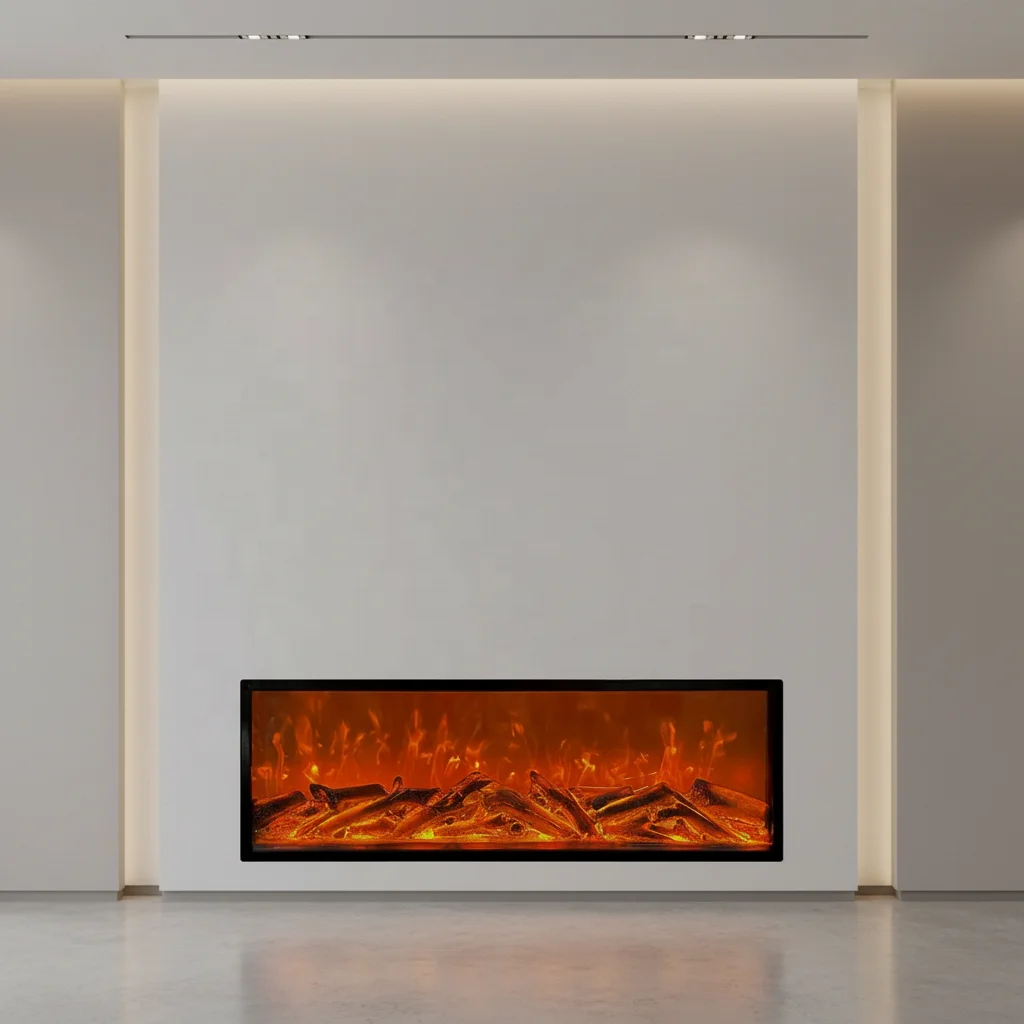 

Высококачественный встраиваемый металлический европейский электрический камин со светодиодной подсветкой для отелей, декоративный, для установки внутри помещений