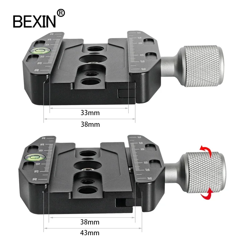 QR70N Dslr Quick Release Clamp Camera Statief Klem Beroep Schieten Stand Plaat Mount Adapter Voor Punt Camera Statief