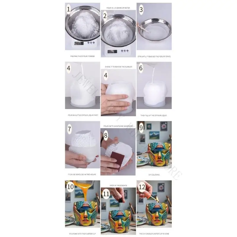 R7UF Versatile Silicone Mold For Resin Art & Decorative Containers