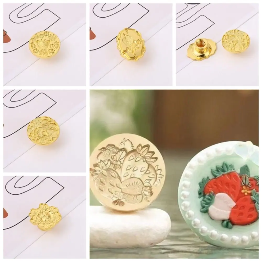 DIY Narzędzie Stempel do Lakowania Woskiem Motyl Śnieżynka Europejski Styl Retro Głowica Stempela do Lakowania Woskiem Liść Zdejmowany