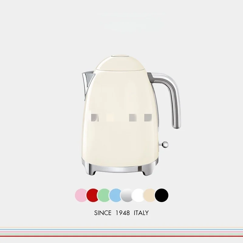 Stainless Steel Retro Kettle, 1.7L, Precise Temp Control, 2-Hour Keep Warm, Fast Boiling for Daily Use