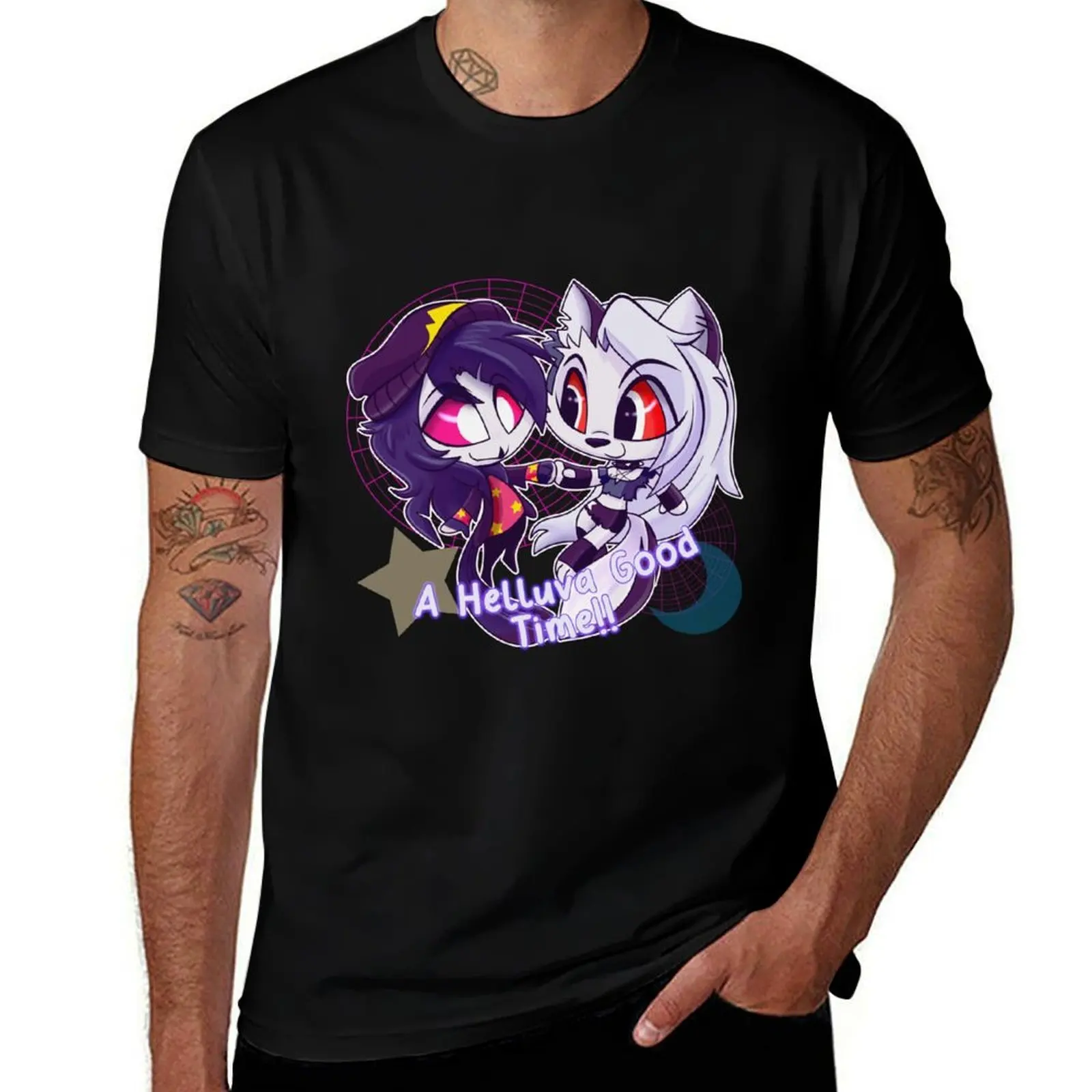 

Chibi Octavia and v2 Loona T-Shirt Comfortable Workout Short Sleeve Shirt