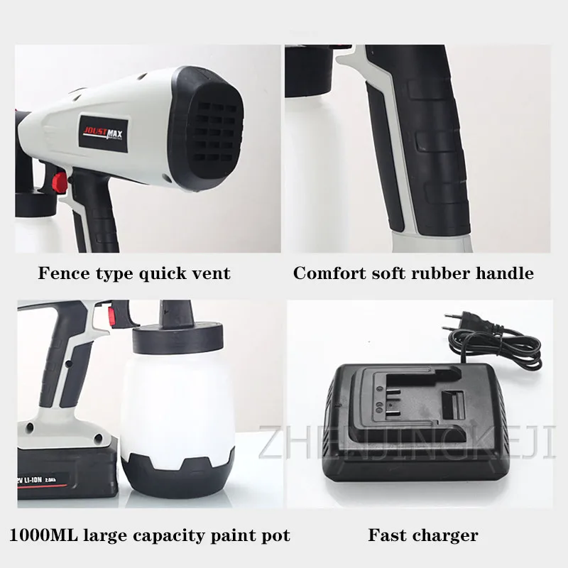 42v  wireless cordless Spray Battery Spray Gun Multifunction Charging Mode Electric Spray Gun Home Improvement Tools