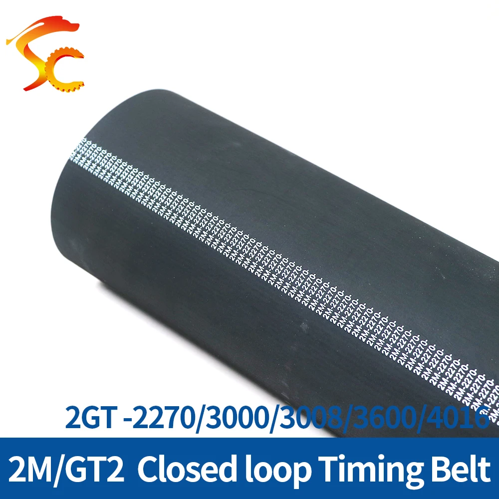 

ONEFIRE GT2 Timing Belt 2270/3000/3008/3600/4016 wide 6/9/10/15mm 2GT Synchronous Belt Closed loop belt