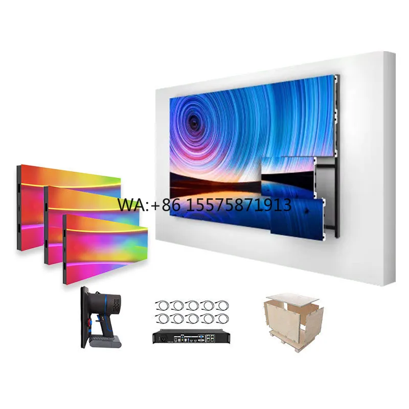 

Видеостена Крытый алюминиевый экран дисплея 250*1000 мм Светодиодный экран Банкетный зал Настенный светодиодный экран дисплея