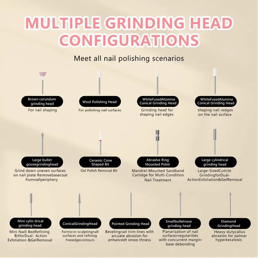 Kit elétrico da broca do prego do coletor de poeira, coletor de poeira do ventilador do prego do vácuo com pano de filtro reutilizável, máquina portátil da broca do prego k