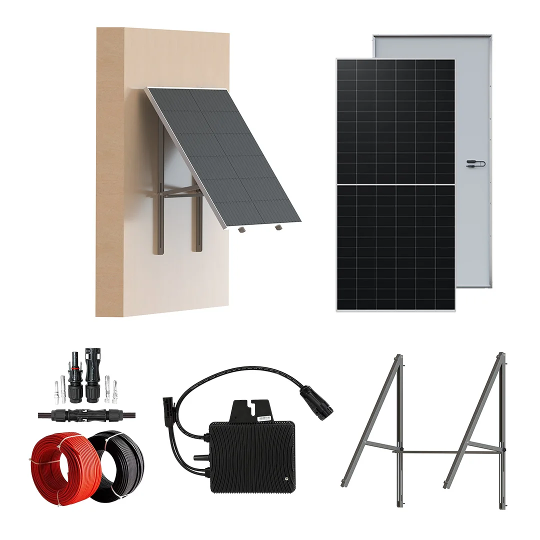 Plug and play solar panel adjustable balcony mounting bracket for balcony/wall/flat floor