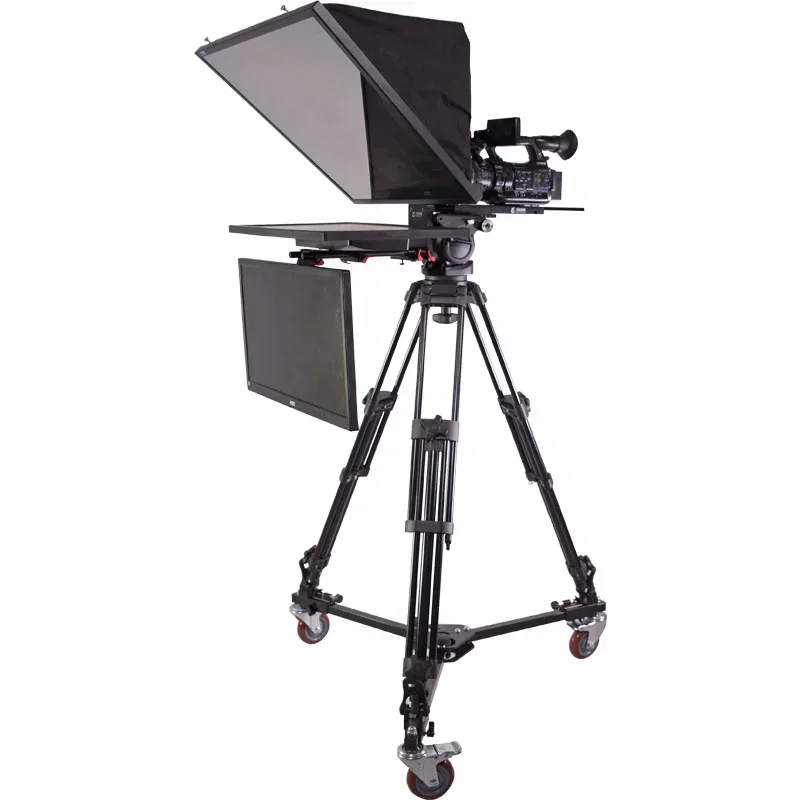 TYSTVideo Factory Direct Sales Interview 24 Inch Dual/double/two Screen Teleprompter Foldable Conference Teleprompter