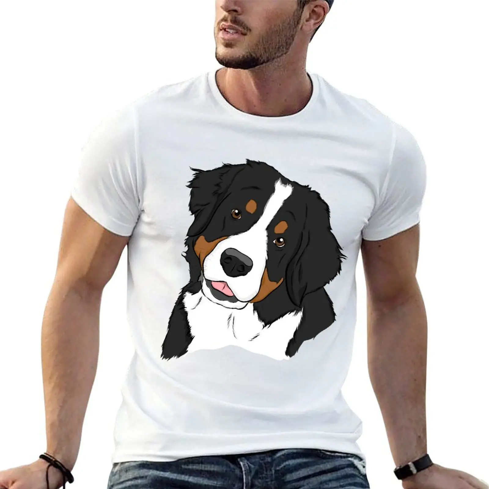 

Bernese Mt. Dog T-Shirt t shirts for man slim fit essential t shirt t shirts for man cotton funny T-shirt