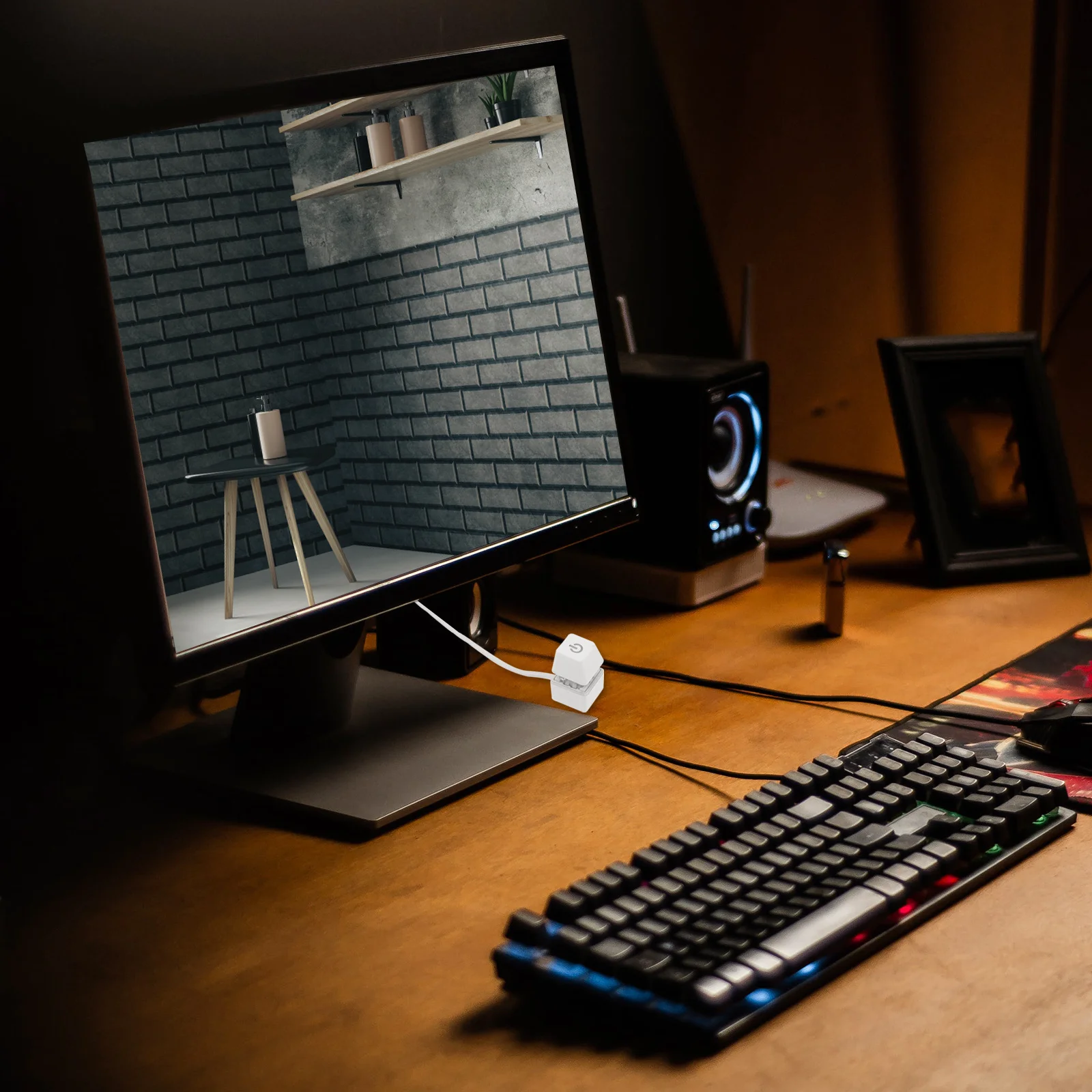 

1.65m Pc Power Button External Remote Power on Off Adapter Cable Computer Accessory Desktop Case Control Computer Accessory