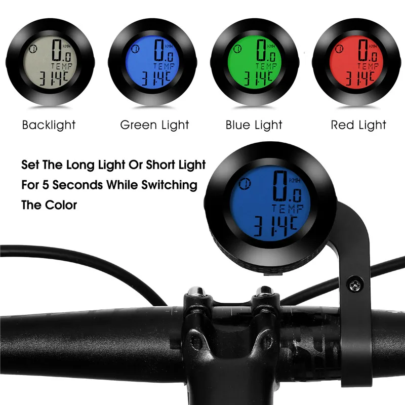 WEST BIKING Wireless Bicycle Computer Waterproof Speedometer Backlight MTB Road Bike Handlebar Odometer Cycling Computer