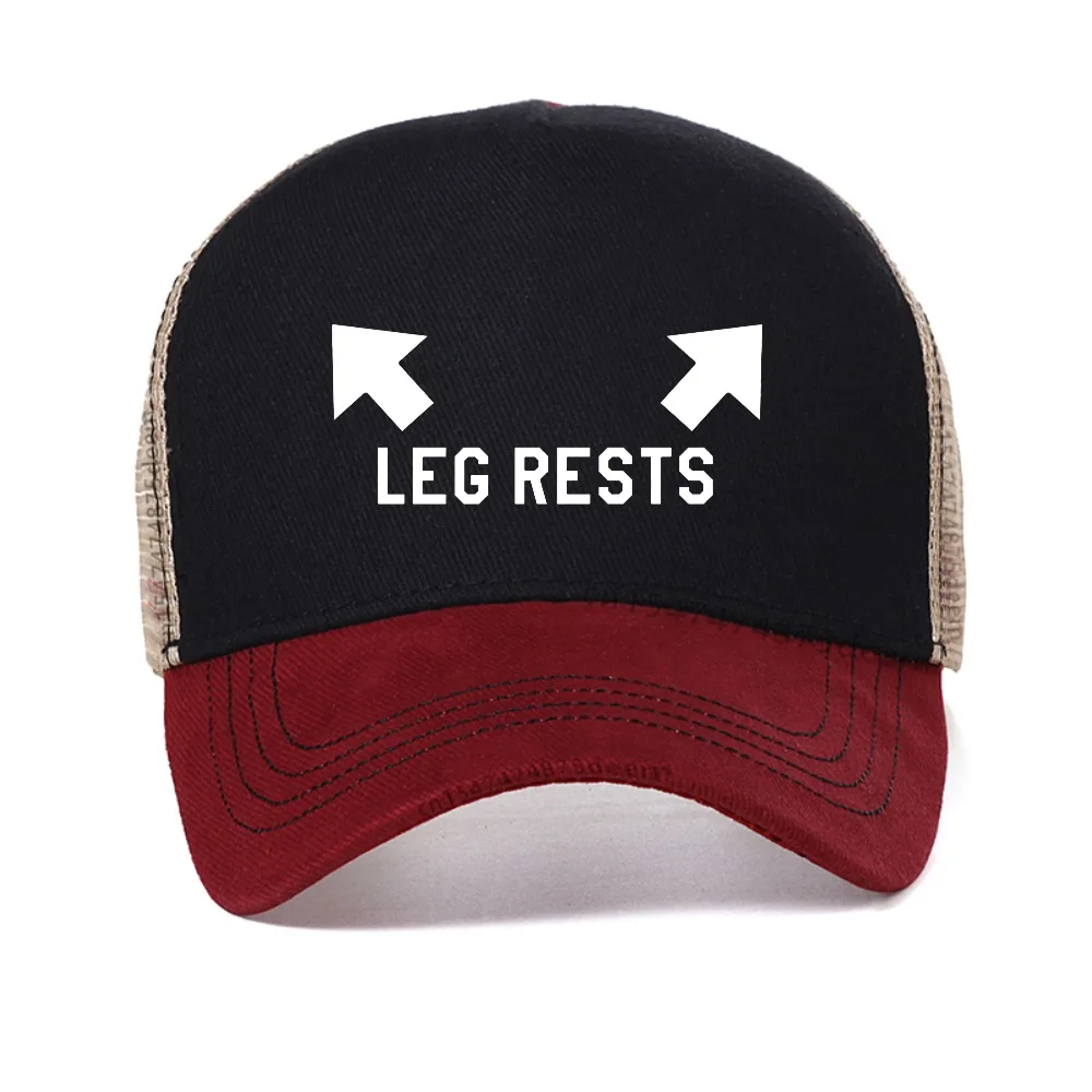 

Humor Printed Leg Rests Dad Joke Adult baseball cap fashion Hip Hop Casual sports hat summer adjustable mesh trucker hats