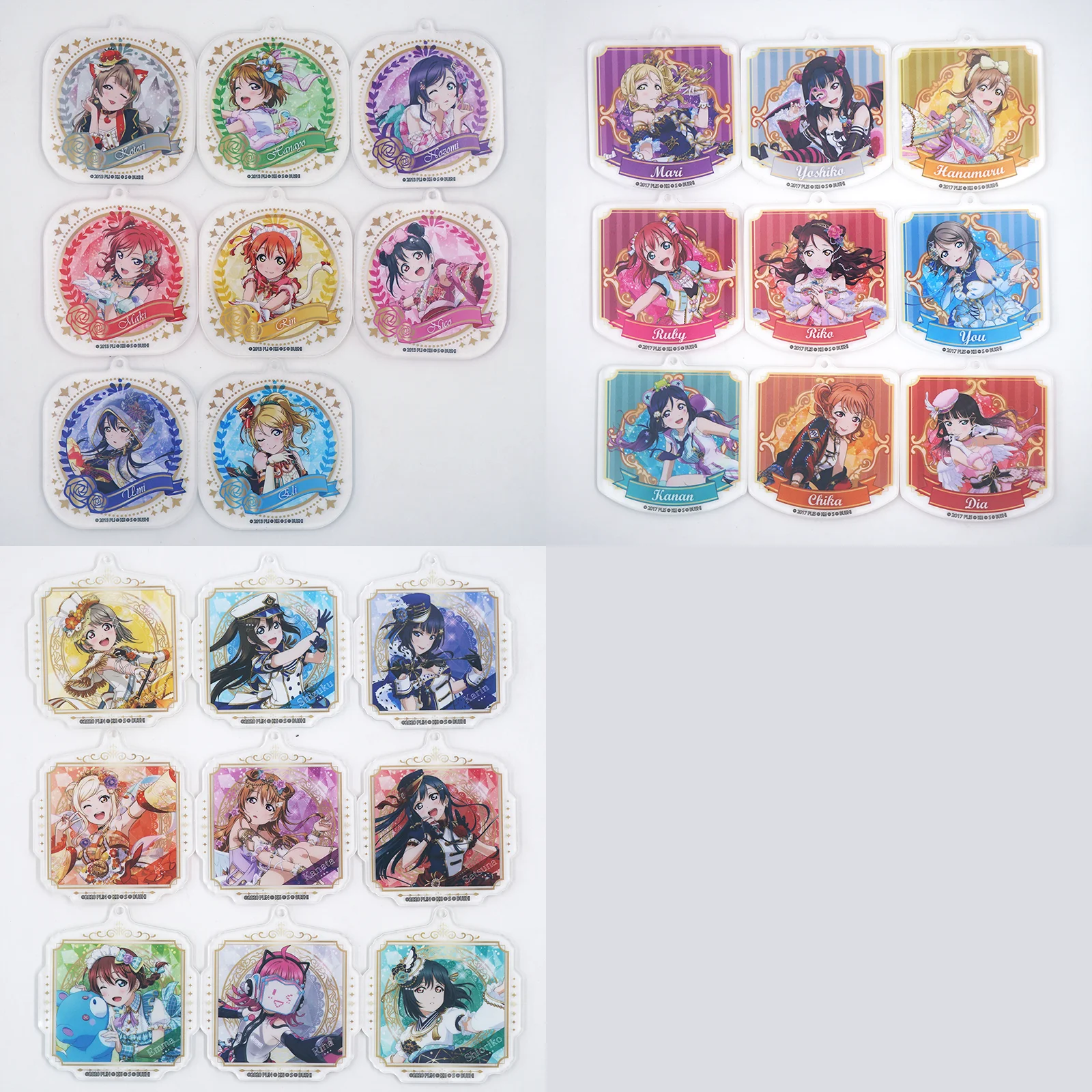Love Live! Lovelive School Idol Nijigasaki Sunshine Minami Kotori Nico Eli Rin Umi Maki Nozomi Hanayo Anime Acrylic Keychain