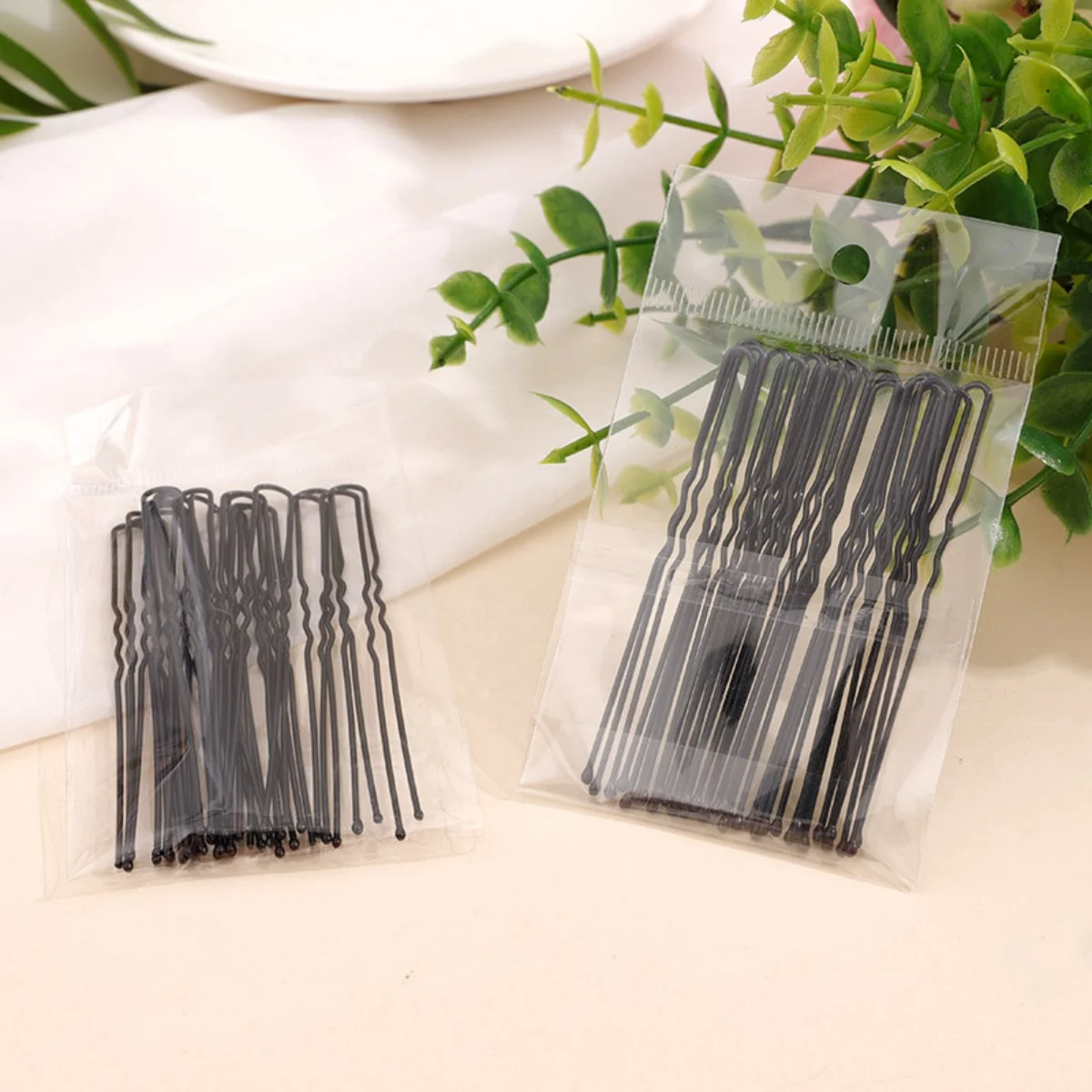 20Pcs/Set Black U-shaped Metal Hair Clips For Women Men Simple Trend Wave Wedding Bridal Hairstyle Design Tools Hair Accessories