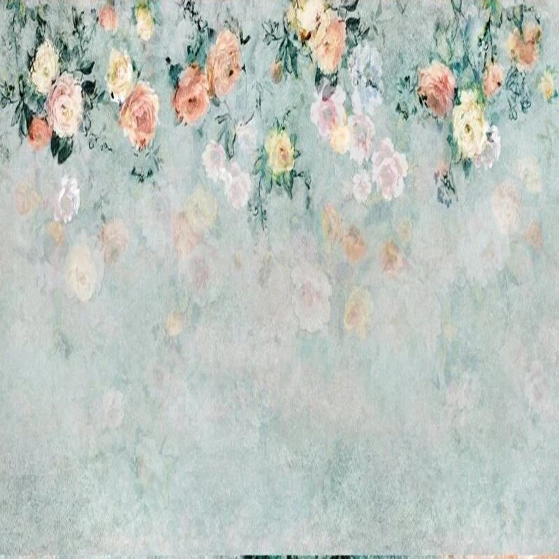 Picture Original pink flower light brown decorative TV office study home decoration mural background wall painting