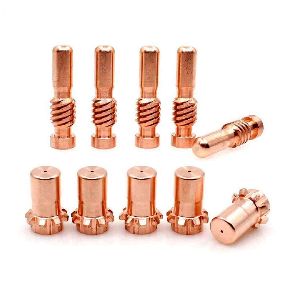 

10PCS Plasma Electrode Nozzle KP2062-1B1 Tip KP2063-1B1 For Electric PRO-Cut 25 PCT20/80 Plasma Torch Welding Tool Parts