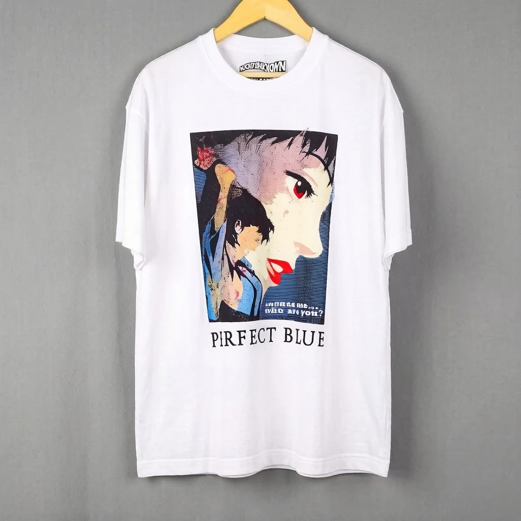 Perfect Blue T-Shirt Japanese Anime Satoshi Kon Paprika Millennium Actress Tokyo Godfathers Men's Women Short Sleeves Shirt