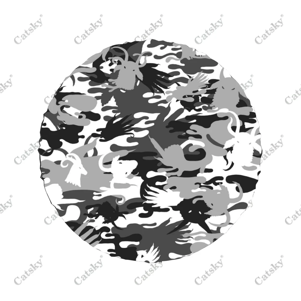 Military Camouflage Car Accessories Spare Tire Cover Waterproof Tire Wheel Decor Protect for Truck SUV Camper Trailer 14-17in