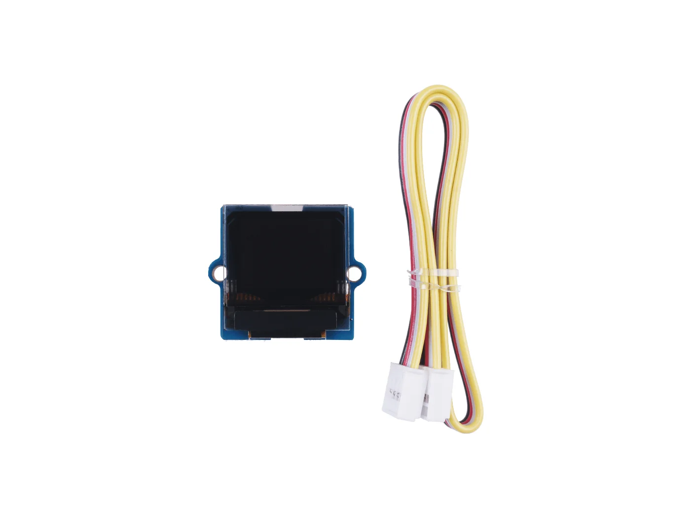 0.96 Inch 12864 LCD OLED Cold Light Display Screen Module, White Background Black Character With Font Library