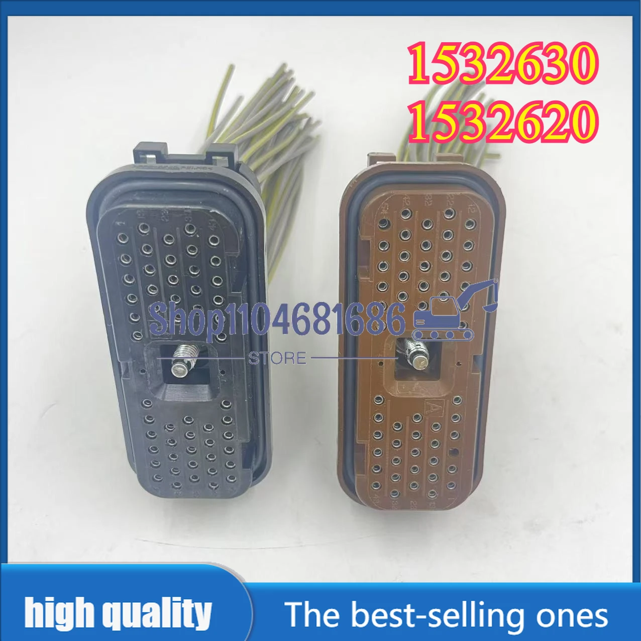 

E320D E329D E336D Excavator Computer Board Plug 153-2630 54 Pin Controller Connector 1532630 and 1532620