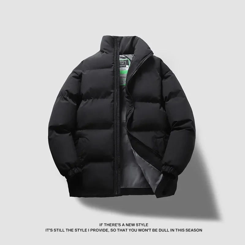 

Couple Thickened Cotton Jacket Stand Collar Men's Fashionable Winter Outerwear Casual Loose Fit Chinese Brand Large Size