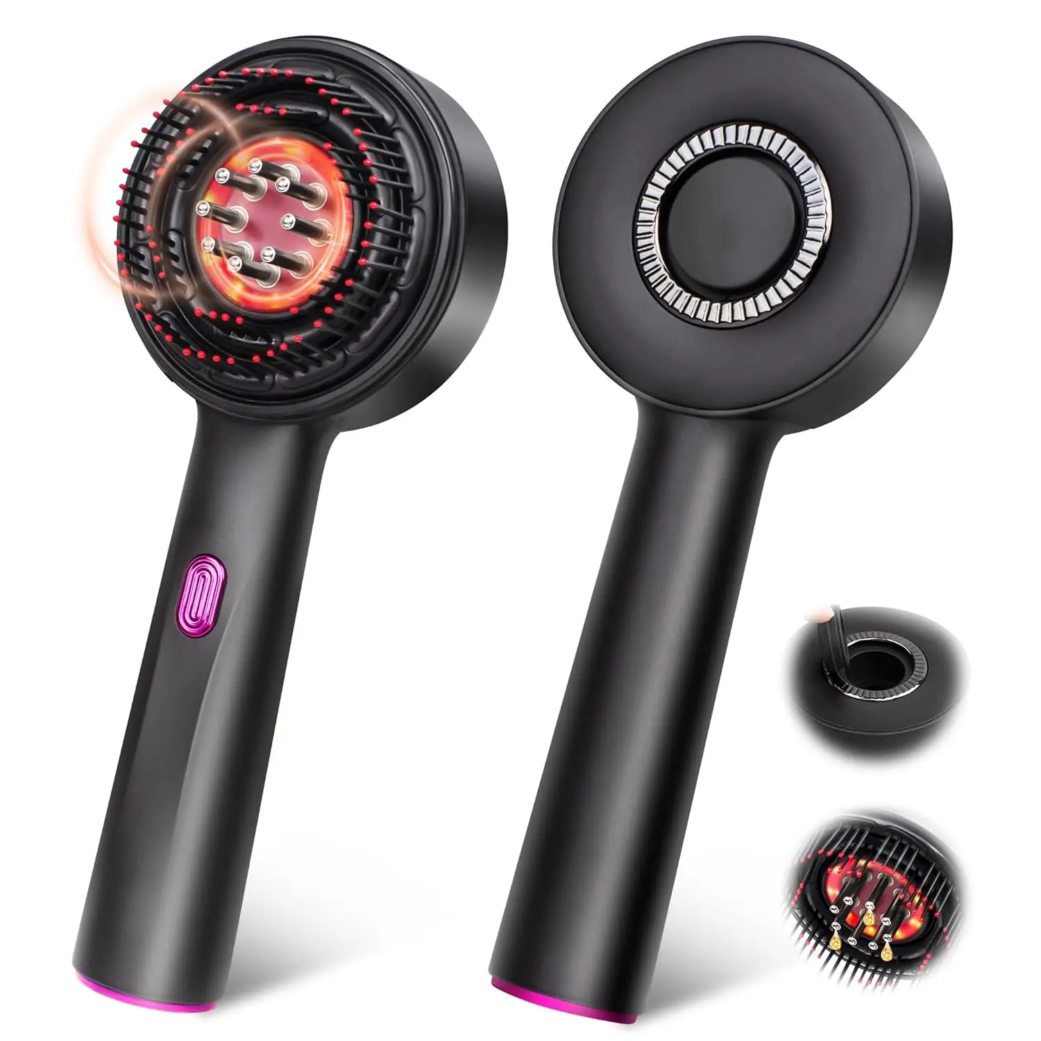 

Electric Scalp Massager Brush, 3-in-1 Hair Growth Oil Applicator, IPX7 Waterproof for Home Use