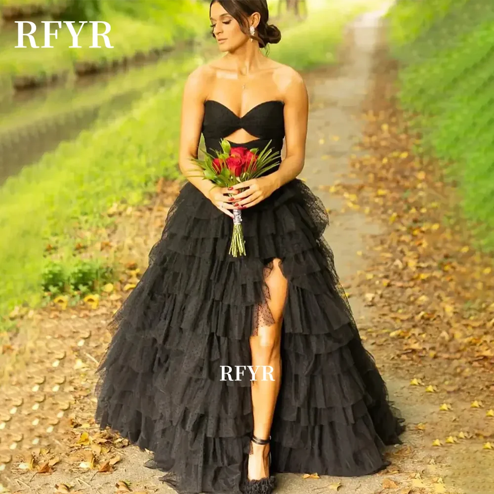 

RFYR A Line Evening Dresses for Women Multilayers Prom Dress Elegant Princess Ball Party Gown فساتين مناسبة رسمية Customized