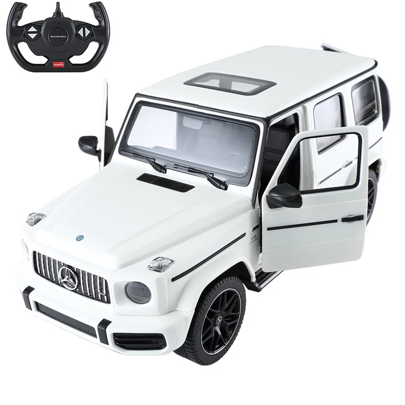 Rastar 4,8 mercedes amg g63 rc auto modell suv 600 v mah batterie led lichter öffnen die türen frei räder spielzeug geschenk für erwachsene